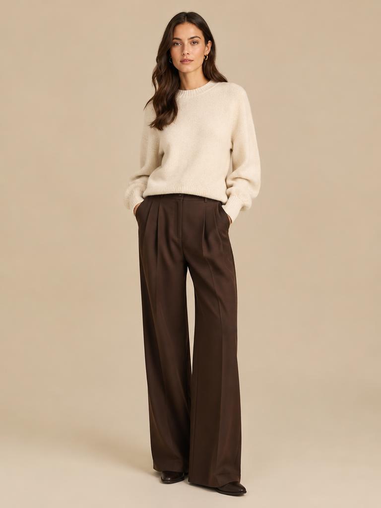 Strickpullover & Bundfaltenhose